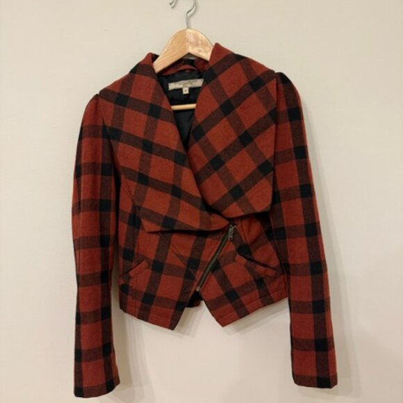 What Goes Around Comes Around for Anthropologie, Structured Plaid Jacket in M - Picture 2 of 16